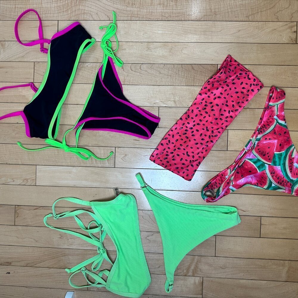 ZAFUL Set of 3 Bikinis Two Piece Swimsuits Size Small - Picture 2 of 13
